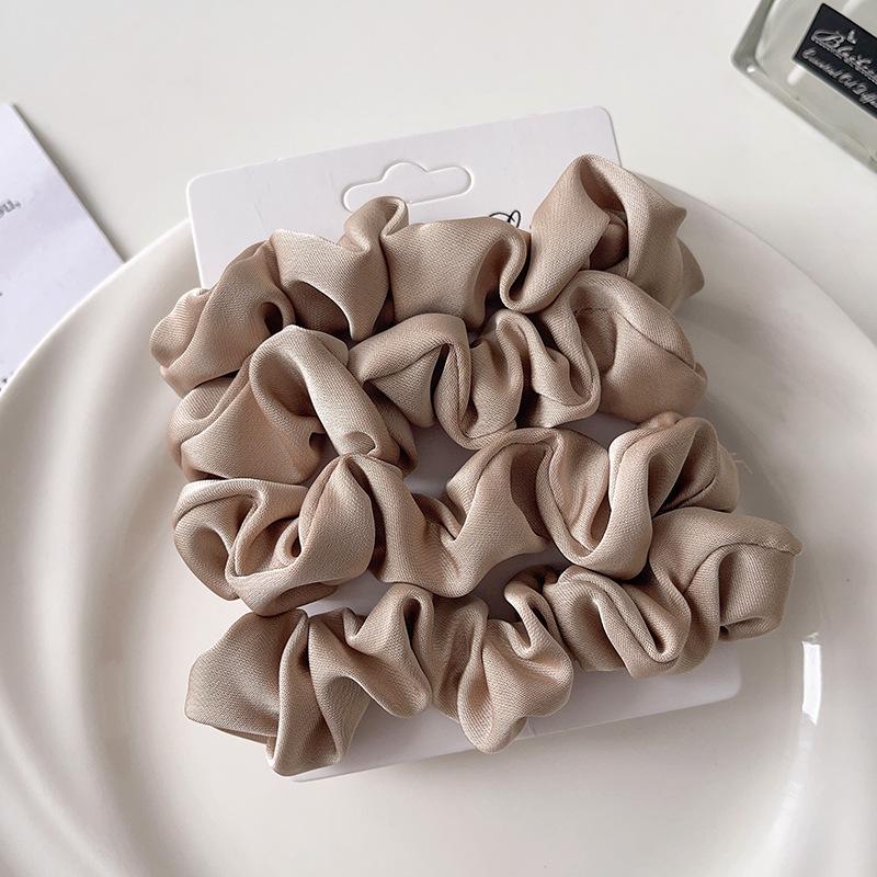 Korean Elegant Retro Intestine Hair Ring for Women - Stylish Bun & Ponytail Hair Accessory