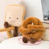 9" Croissant Plush Toy Cute Croissant Bread Pillow Stuffed Animals Funny Soft Food Plushies Toy (Pretzel)