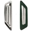 2pcs Chrome Car SUV Air Flow Fender Side Vent Decoration Sticker For BMW Benz