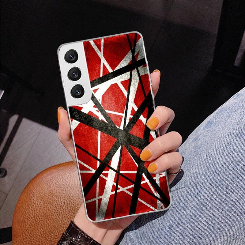 Eddie Van Halen Graphic Guitar Phone Case For Samsung Galaxy S24 S25 Edge S26 Ultra S23 S22 S21 Plus S20 FE + Personalized Print