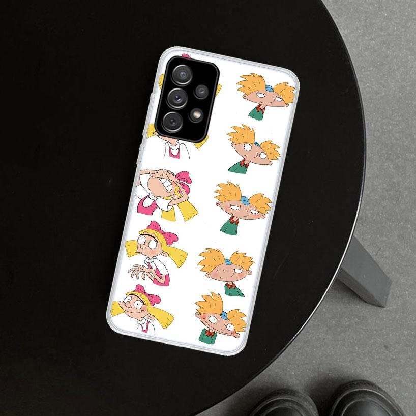 Hey Arnold Helga Cute Funny Cartoon Phone Case for Samsung Galaxy A17 A16 A26 A36 A56 A57 A37 A15 A25 A35 A55 A14 A24 A34 A54 A1