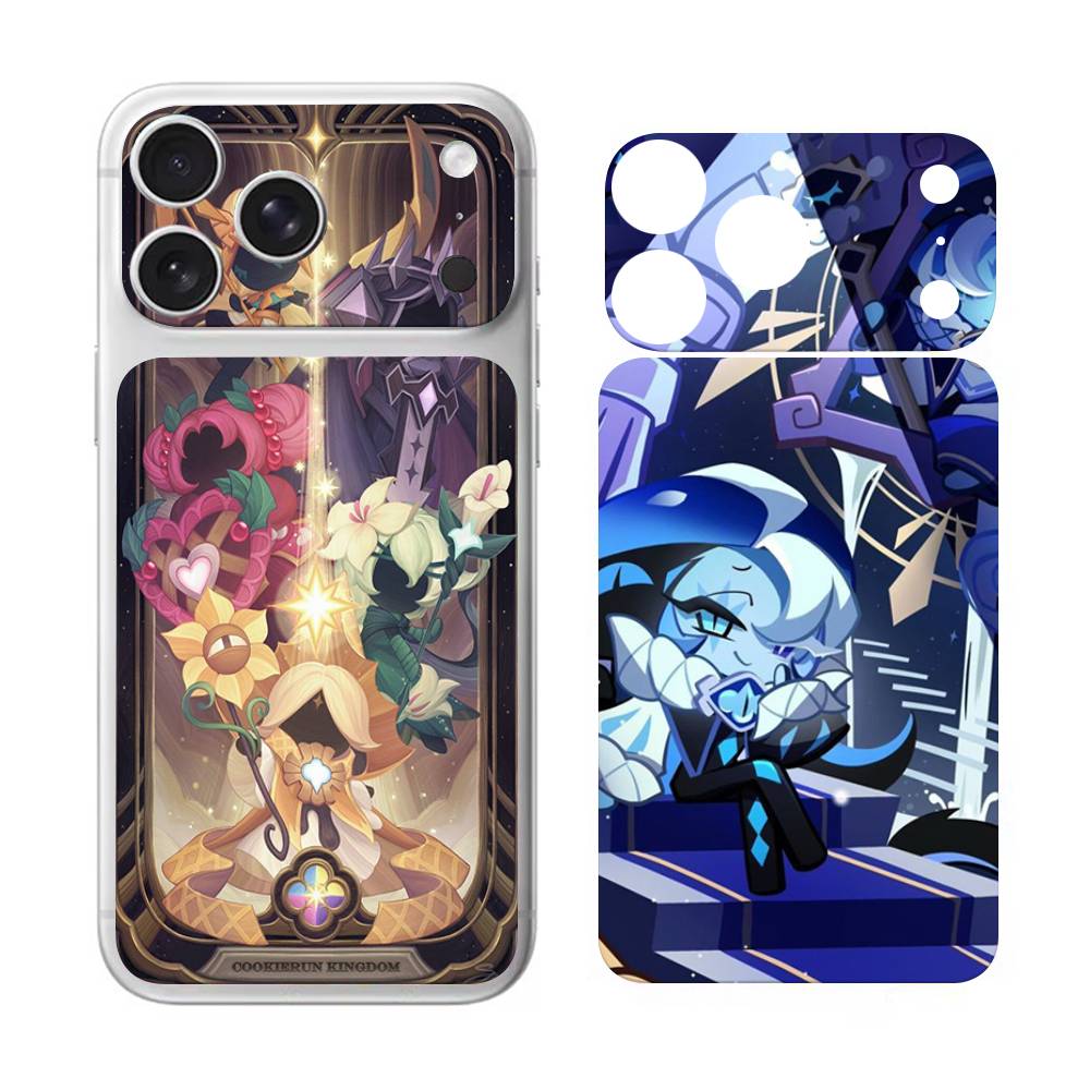 Mobile Game C-Cookie Run Kingdom Back Cover Decal Protective For Iphone 17 Pro Max Skin Sticker Back Protective