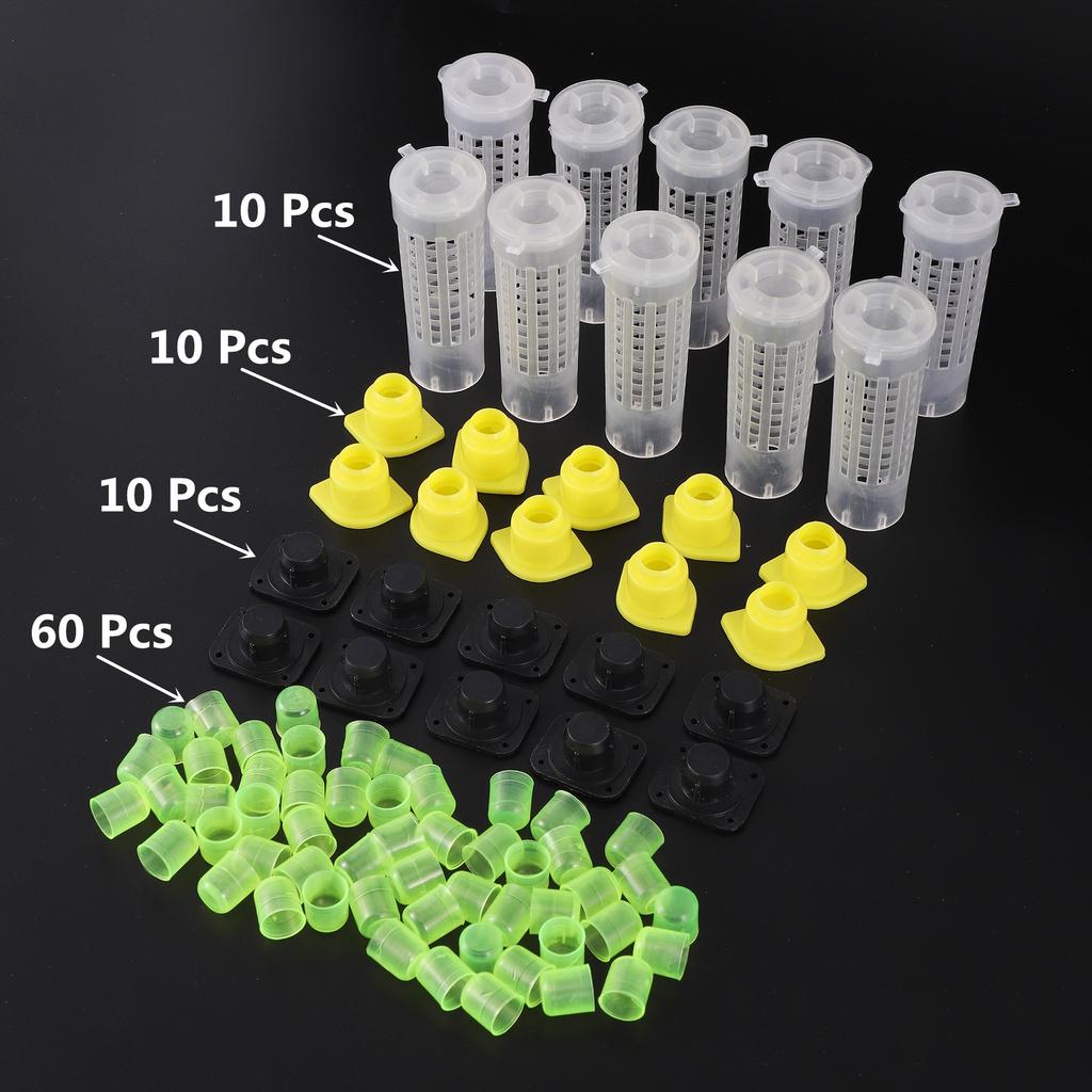 High Quality Bees Tools Set Cages System King Queen Rearing Cupkit Bee Beekeeping Catcher Box Cell Cups Cage Complete Beekeeping