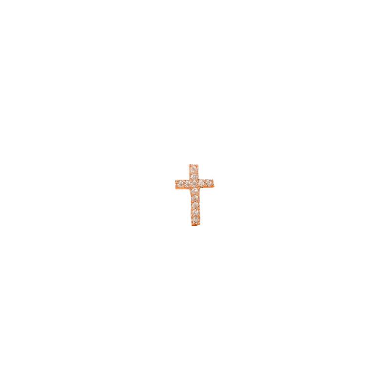 European & American Cross Copper Zircon Single Tooth Hip Hop Grillz - Trendy Dental Jewelry