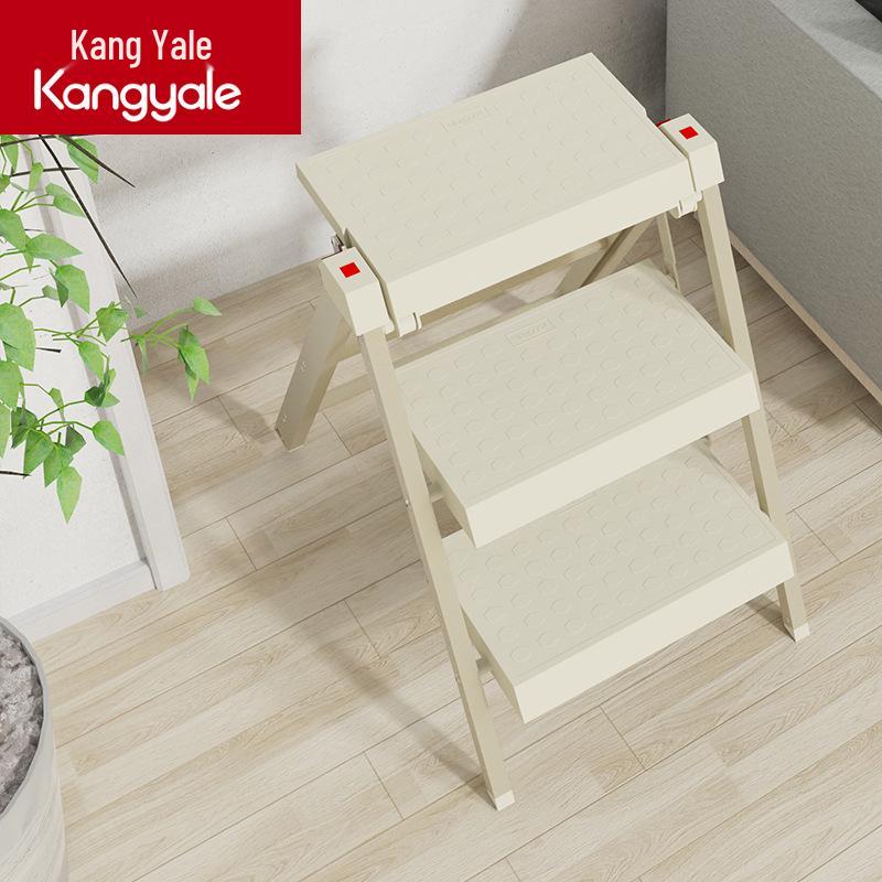 Kangya Le Multifunctional 3-Step Aluminum Folding Ladder for Home