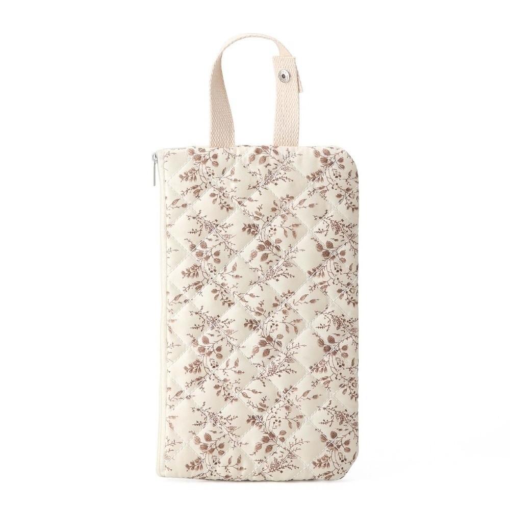 Floral Design Baby Wipes Dispenser Portable Cute Baby Wet Wipe Pouch Reusable Empty Car Tissue Dispenser Home/Office Decoration