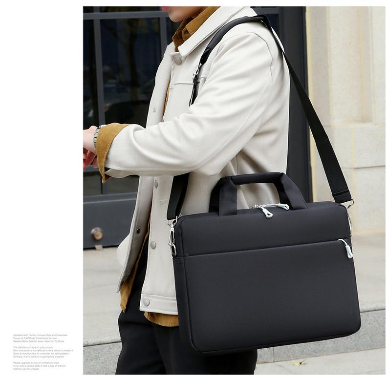 15.6" Business Laptop Bag | Unisex Handheld & Crossbody Shoulder Bag | Custom Logo Printing Available