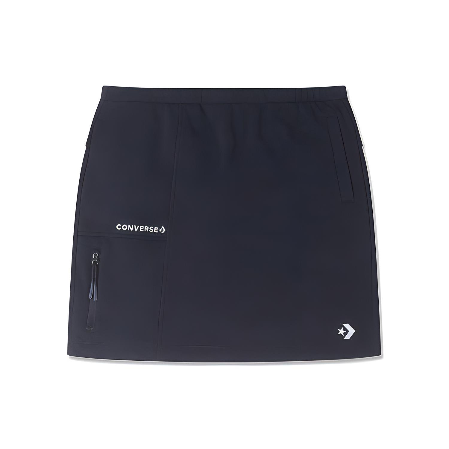 

New Converse Casual Short Skirts Women s Black 10024530-A05 XL