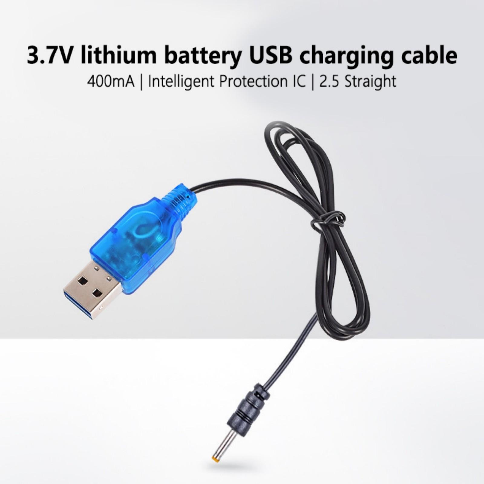 

USB to DC2.5mm Cable USB Powered Battery Charging Cable 3.7V 2.5mm Tip to USB Charging Cord for RCDrones and Quadcopter