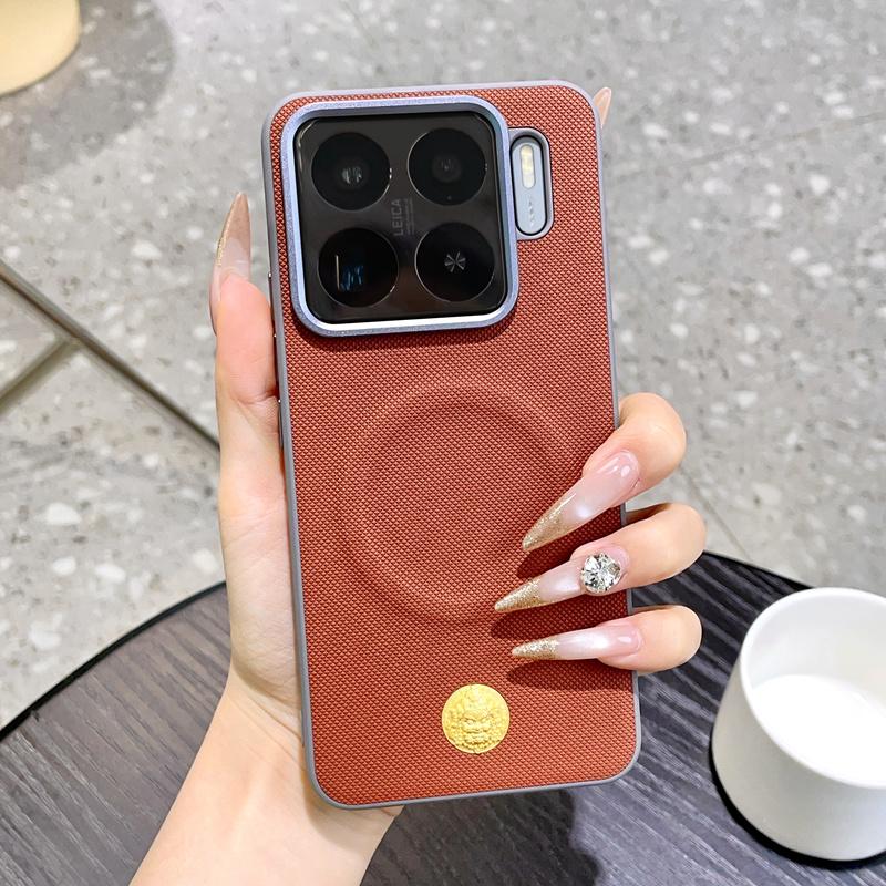 Für Xiaomi 15 15 Pro 15S Pro 14 14 Pro Einfarbige galvanisierte magnetische fingerabdruckresistente Handyhülle