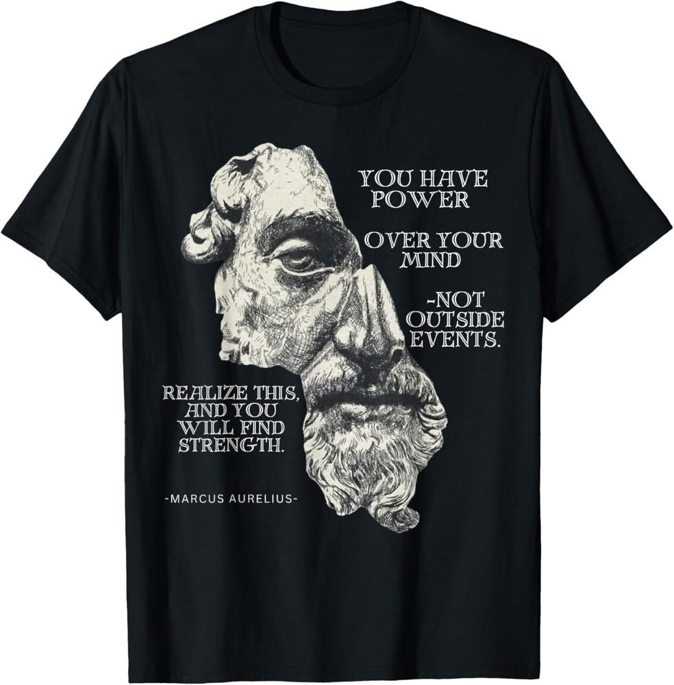 Marcus Aurelius Stoic Philosophy Roman Philosopher039s Quote  unisex TShirt Unisex T-Shirt XL