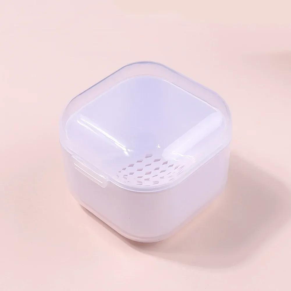 Portable Alcohol Disinfection Filter Cleaning Box Nail Art Drill Bits Grinding Head Disinfection Box Manicure Sterilization Tool