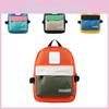 Stilvoller Koreanischer Color-Block Mini-Rucksack Für Jungen Und Mädchen In Lebendigen Farben