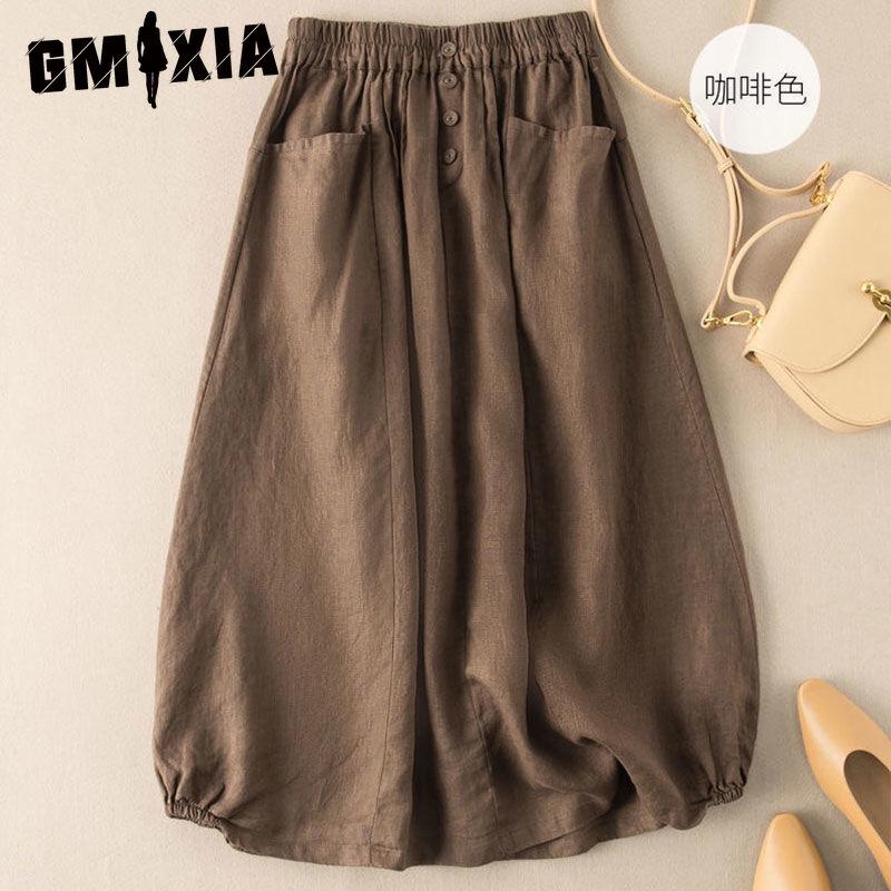 

GMXIA Женская Модная Повседневная Летняя Весенняя Юбка XXXXXL хаки