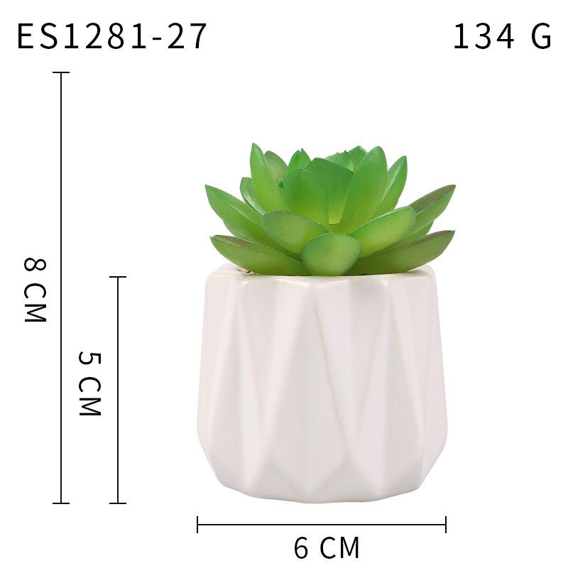 Small, Wavy Cup-Shaped Simulated Succulent Plant Potted Plant, Nordic Office Furniture Fresh Decoration