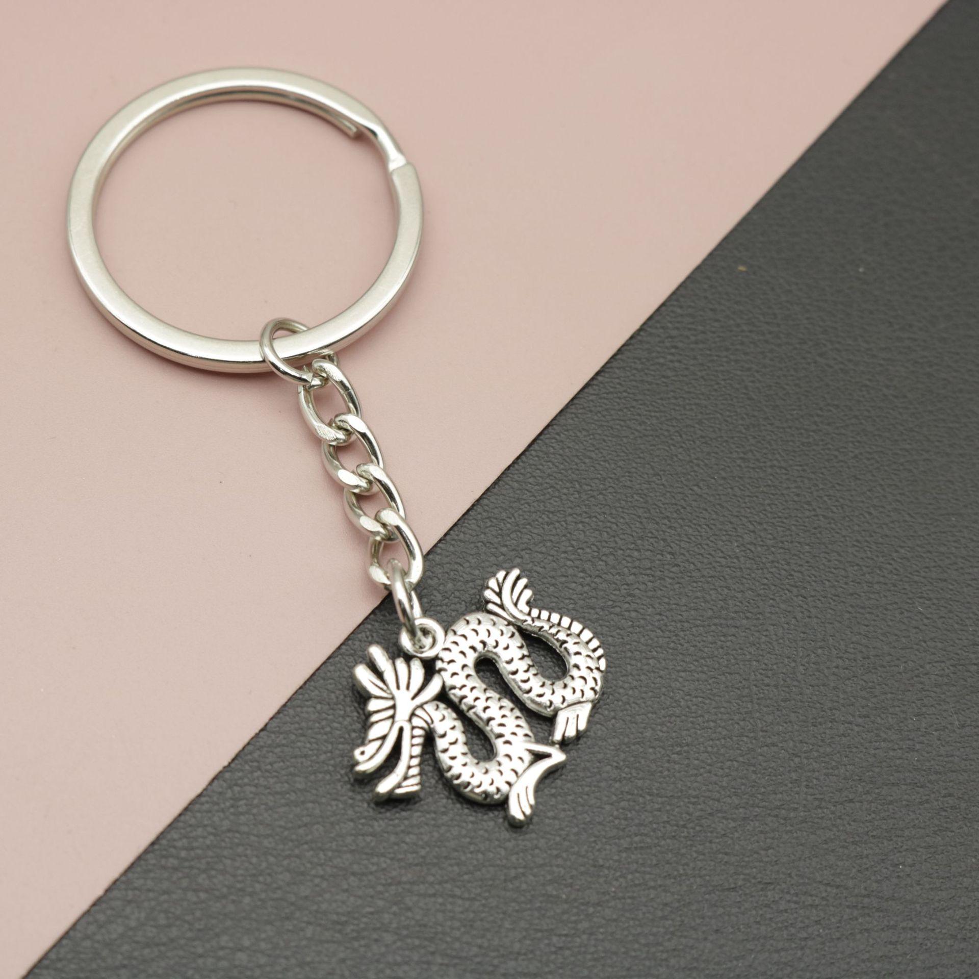 Xiyin Simple Dragon Keychain Pendant