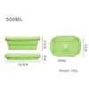 Portable Silicone Folding Lunchbox Easy To Carry Lightweight Fruit Box Suitable for Camping Organization