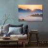 WCIC Art Prints Paintings Sunrise In The Mountains Art Cloth Home Background Wall Decoration Painting Hanging Painting