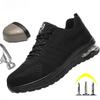 New Styles Men Safety Boots With Steel Toe Cap Anti-smash Work Sneakers Safety Shoes Men Indestructible Work Boots Hiking Shoes