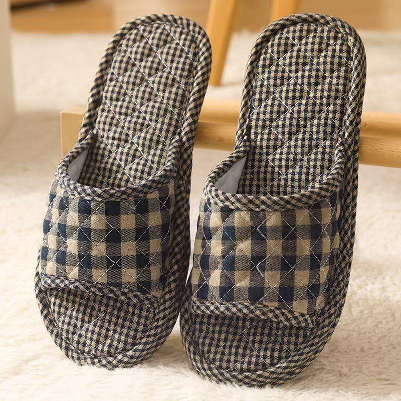 

Новые бесшумные хлопковые тапочки 2025 года: Нескользящие, безопасные для пола для мужчин и женщин 40-42