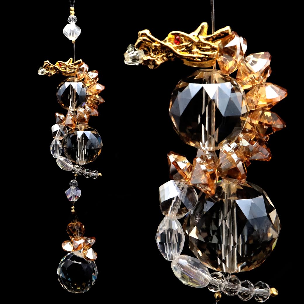 

Ловец солнца Дракон по знаку зодиака 2024 года с восходящим драконом, зодиакальный дракон, хороший бизнес, увеличенный вход, новый благоприятный год Золотого [ЗОЛОТОЙ КАМЕНЬ] украшение,