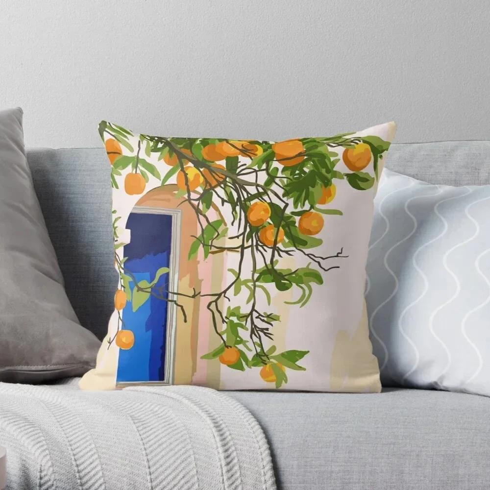 Home Decor Pillow Cover Tropical Fruit Plant Flower Pattern Print Office Sofa Luxury Cushion Cover