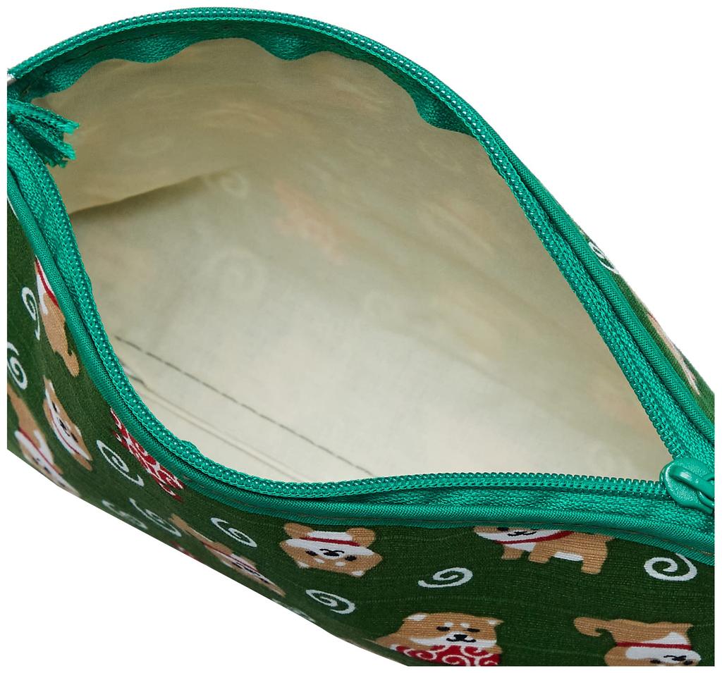 Maeda Senko Wafubiyori Errand Bottom 117648 Mameshiba's Pouch, Green,