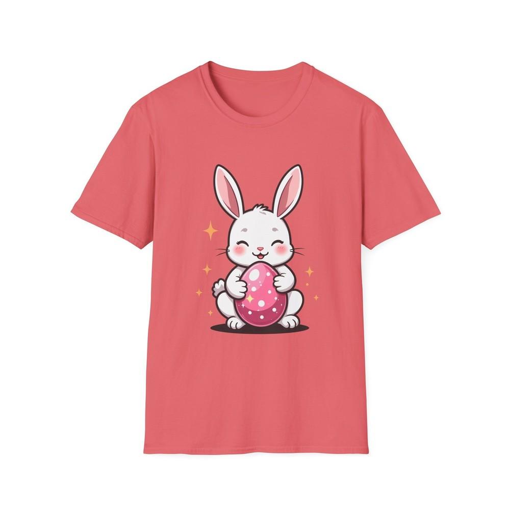 

Unisex Softstyle Cute Bunny Easter T-Shirt: Whimsical, Spring , Adorable 4XL