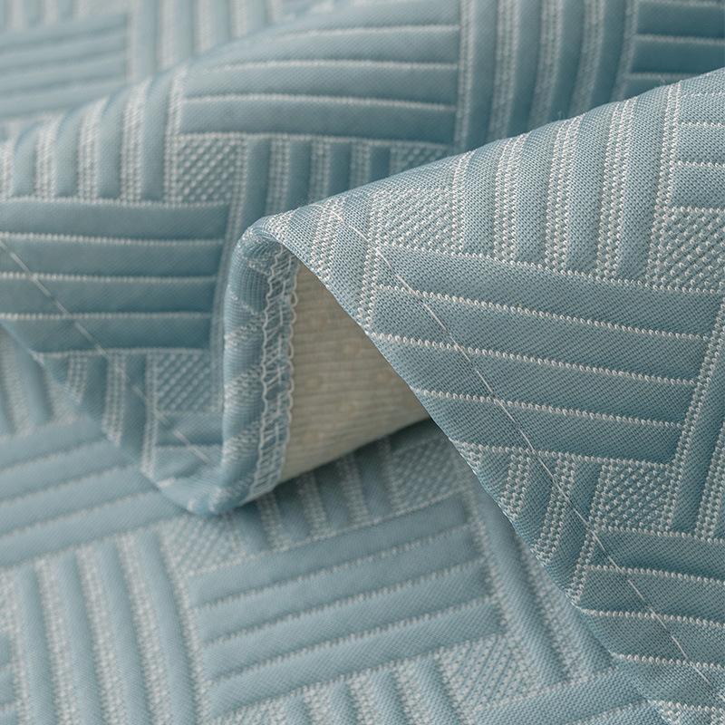 New Spring And Summer Ice Silk Cool Sofa Cushion Summer Non-Slip Thin Sofa Seat Cushion Solid Color Cover Towel