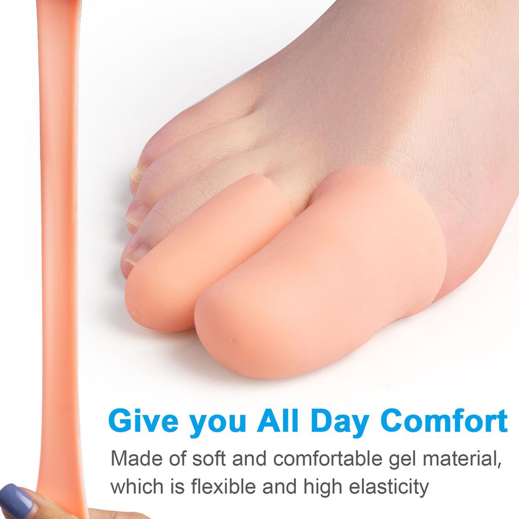 10 Pairs Toe Protector Men Women Silicone Pain Relief Toe Cap for Corns Callus Blisters Toenails Loss