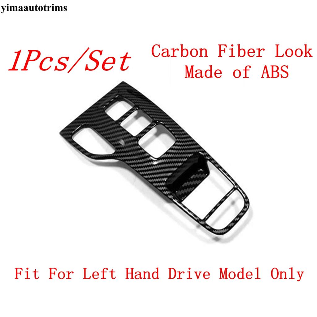 Central Control Gear Shift Panel Water Cup Frame Decoration Cover Trim For Tucson NX4  -  ABS Carbon Fiber Accessories