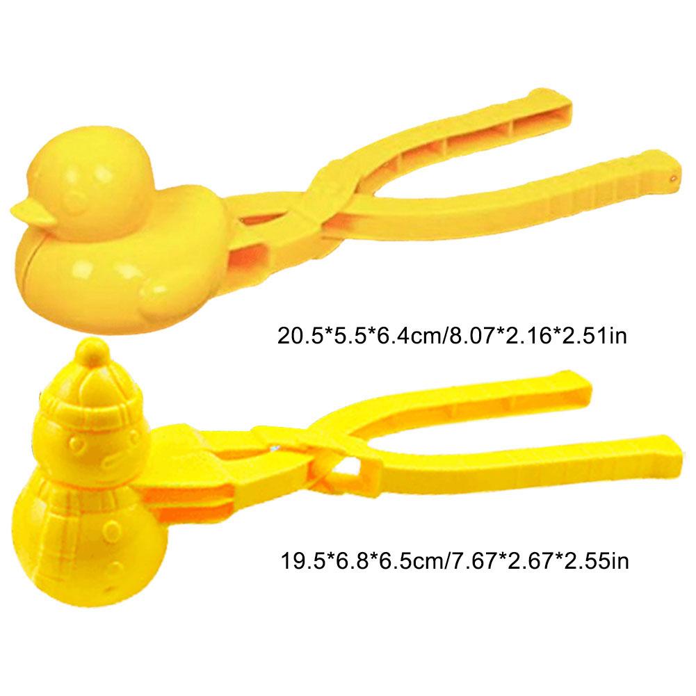 Snowball Maker Clip For Kids Adult Heart Snowflake Duck Shape Clip Tongs For Outdoor Sand Snow Ball Mold Toys Fight Sports Toys