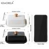 Ceramic Butter Dish with Lid Rectangular Sealable Cheese Storage Box High-End And Elegant for Kitchen & Restaurant Ome