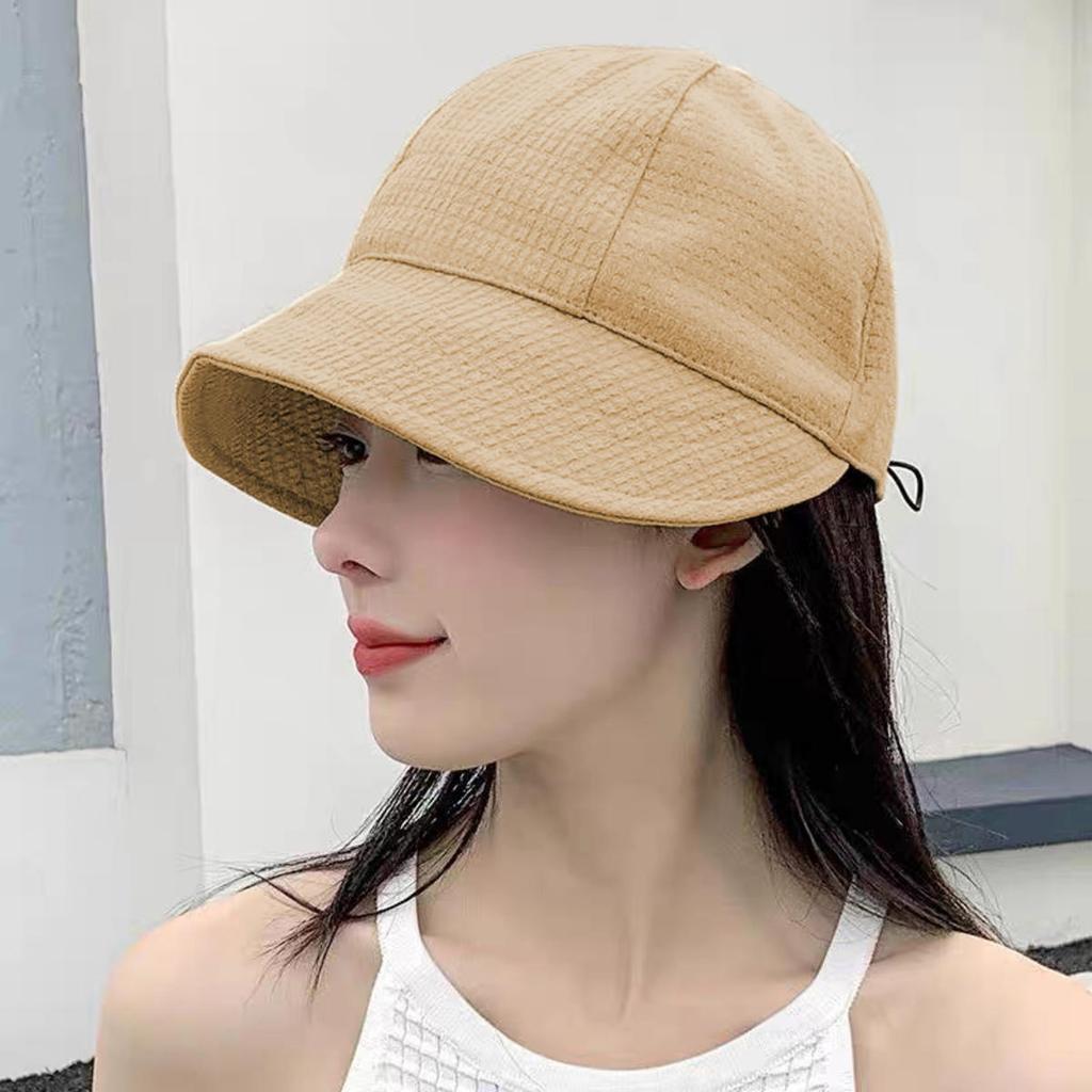 Women Foldable Sunhat Summer Outdoors Beach Fisherman Hat Sunscreen UV Protection Cap Adjustable Hiking Wide Brim Bucket Caps
