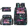 Animation Cartoon Kinderrucksack Freizeit Federmäppchen Umhängetasche Dreiteiliges Set, Grund- und Sekundarschule Schultasche