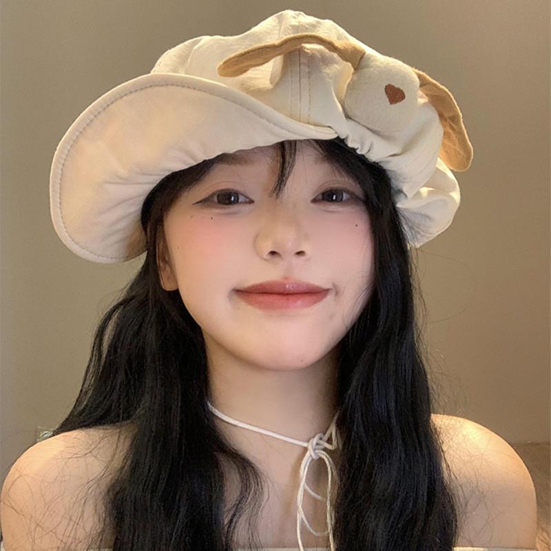 Chic Cloud Dog Beret Hat Unisex Design For Cute Spring  Outdoors Wear Leisure