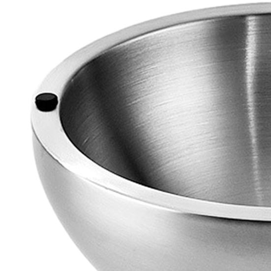 Salad Bowl 304 Stainless Steel Double Wall Insulated Serving Bowl with Non-Slip Base Hot Cold Dishes Buffet Serving Bowl