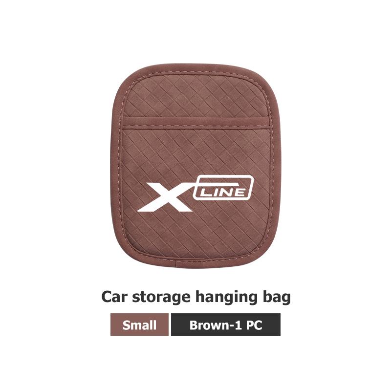BBEC3 Leather Car Styling Hanging Phone Protector Bag Door Side Pocket Storage Accessories For KIA Xline Sportage Optima Ceed Soul