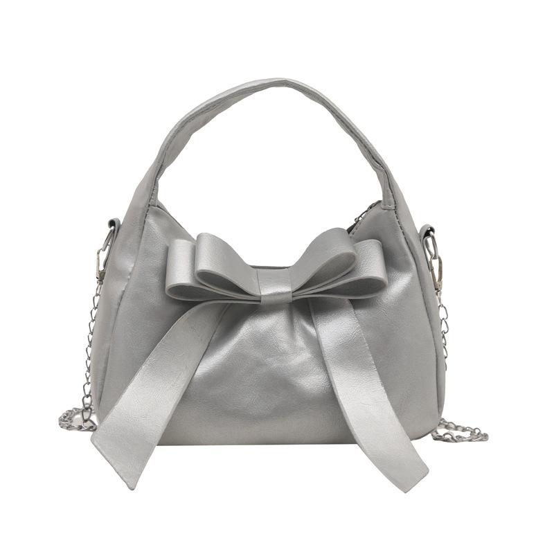 Women's Temperament Bow Bags, 2026 New Fashiable and Versatile Single Shoulder Crossbody Bag, Casual Texture Handbag
