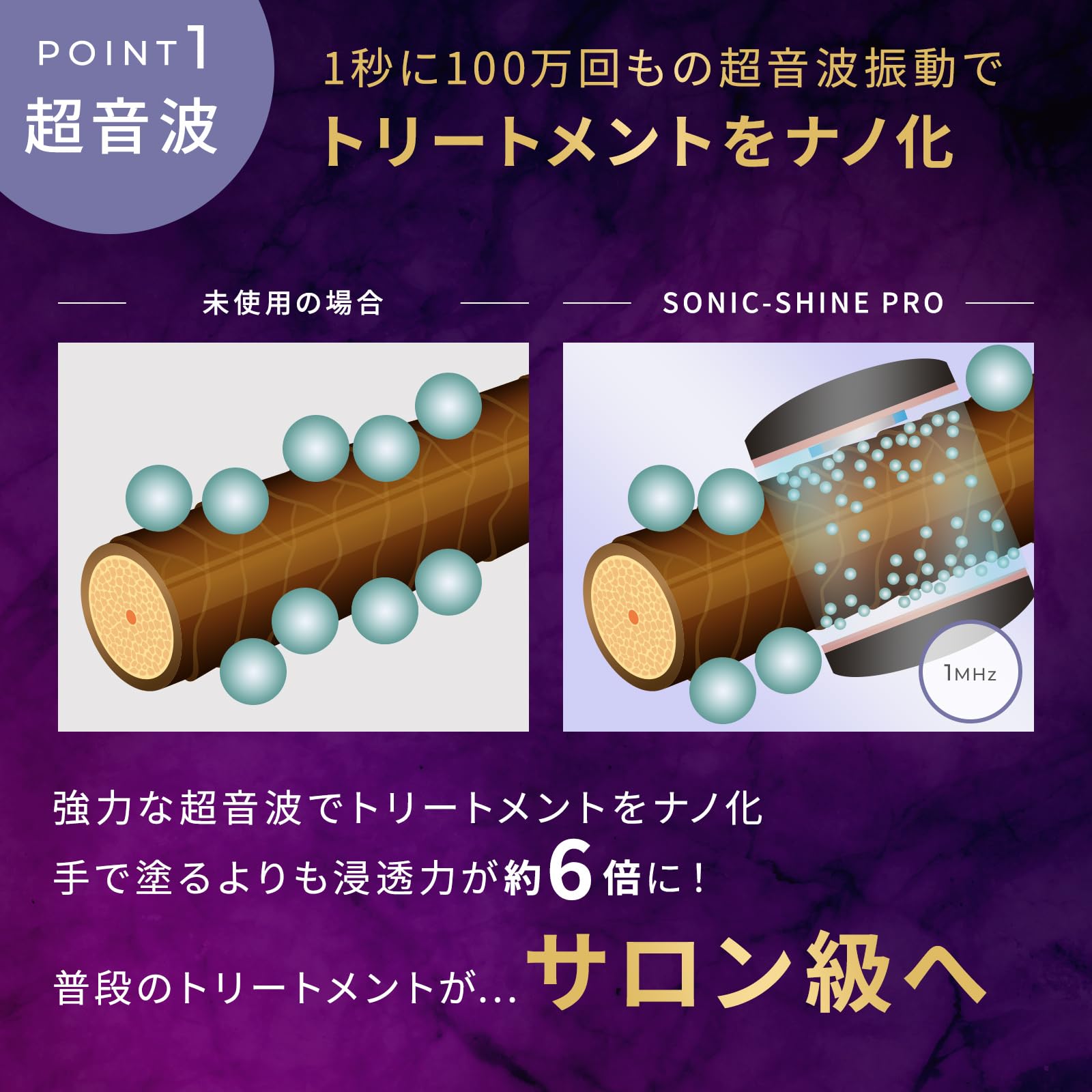 【新品未使用】MEDULLA SONIC-SHINE PRO ultrasonic iron that vibrates 1 million times per MEDULLA