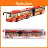 Alloy Double Jointed Bus Model Toy Sound Light Children Play Festival Gifts