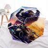 1 PC Automatic Folding Umbrella - Cool sports car Pattern, Portable & Foldable Design with 8 Ribs, Christmas Birthday Gifts