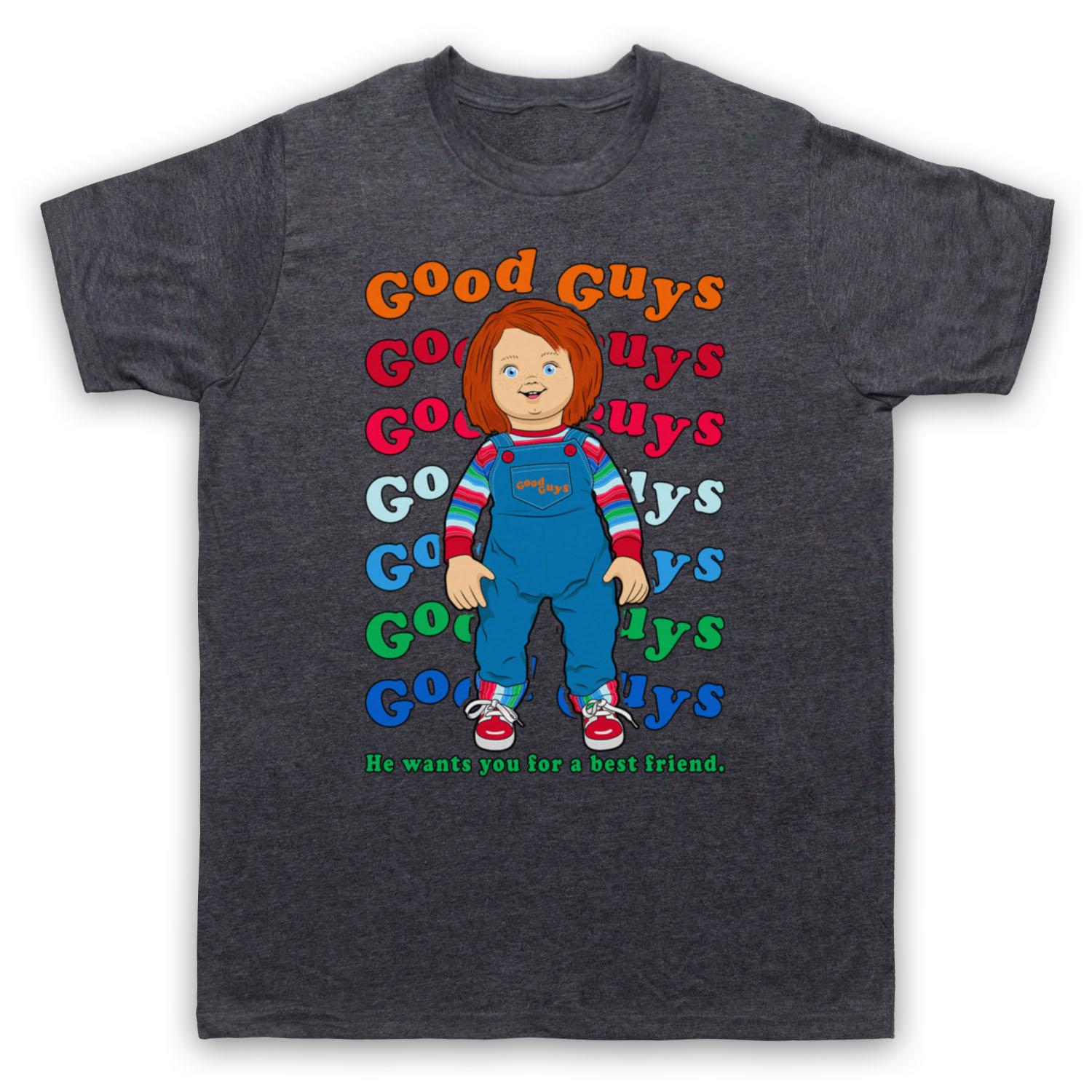 

2025 Хорошо продаются летом CHUCKY CHILD S PLAY GOOD GUY Периферия фильма ужасов Повседневная хлопковая футболка 4XL