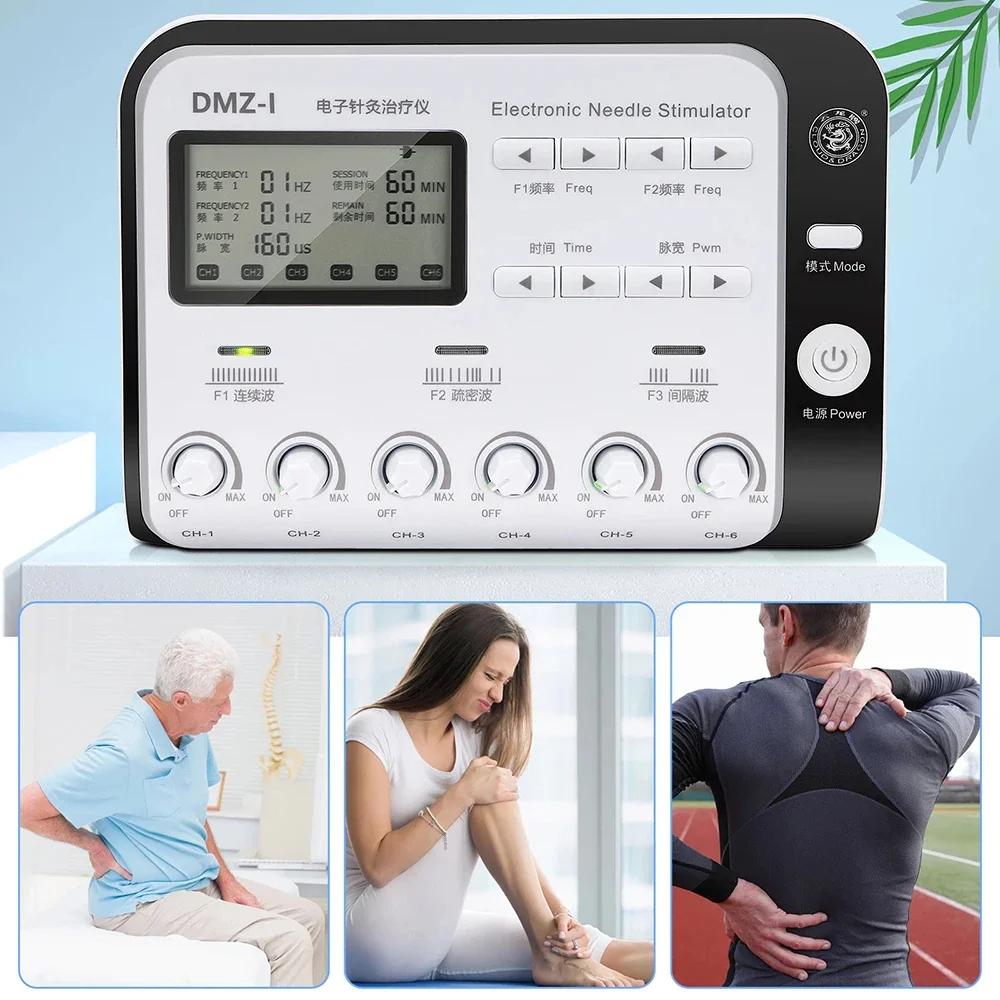 6 Output Electroacupuncture Muscle Stimulator TENS Neuromuscular Relaxation Massager Portable Multi-Mode Acupuncture and Moxibustion Device