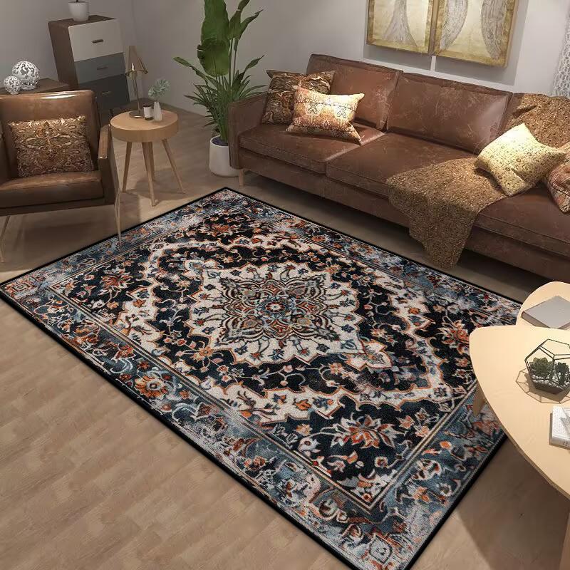 Bohemia Living Room Rugs Decoration Bedroom Deluxe Anti Slip Floor Mat Large Area Carpet Lounge Rug Persian Carpet Washable