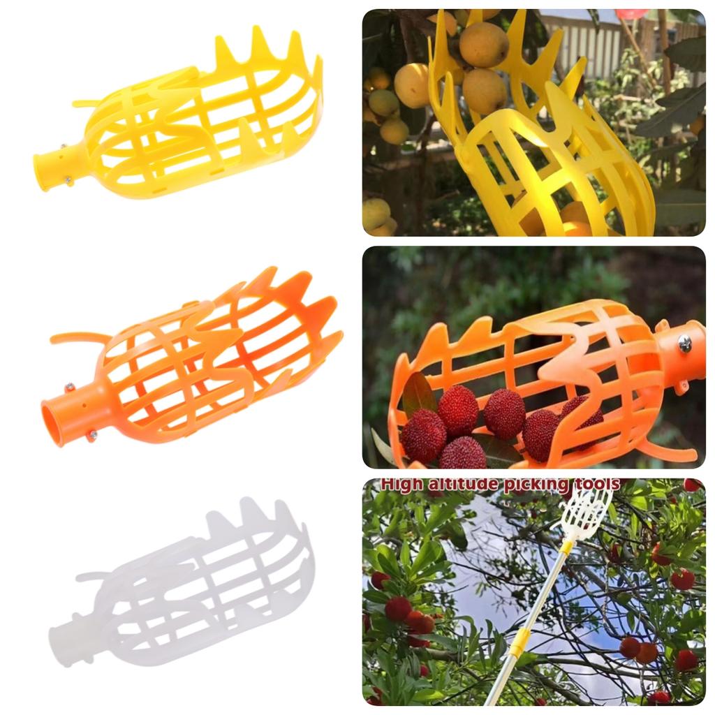 1Pc High-altitude Plastic Fruit Picking Tool Garden Orchard Field Basket Fruit Picker Head Apple Pear Peach Lemon Fruits Picking