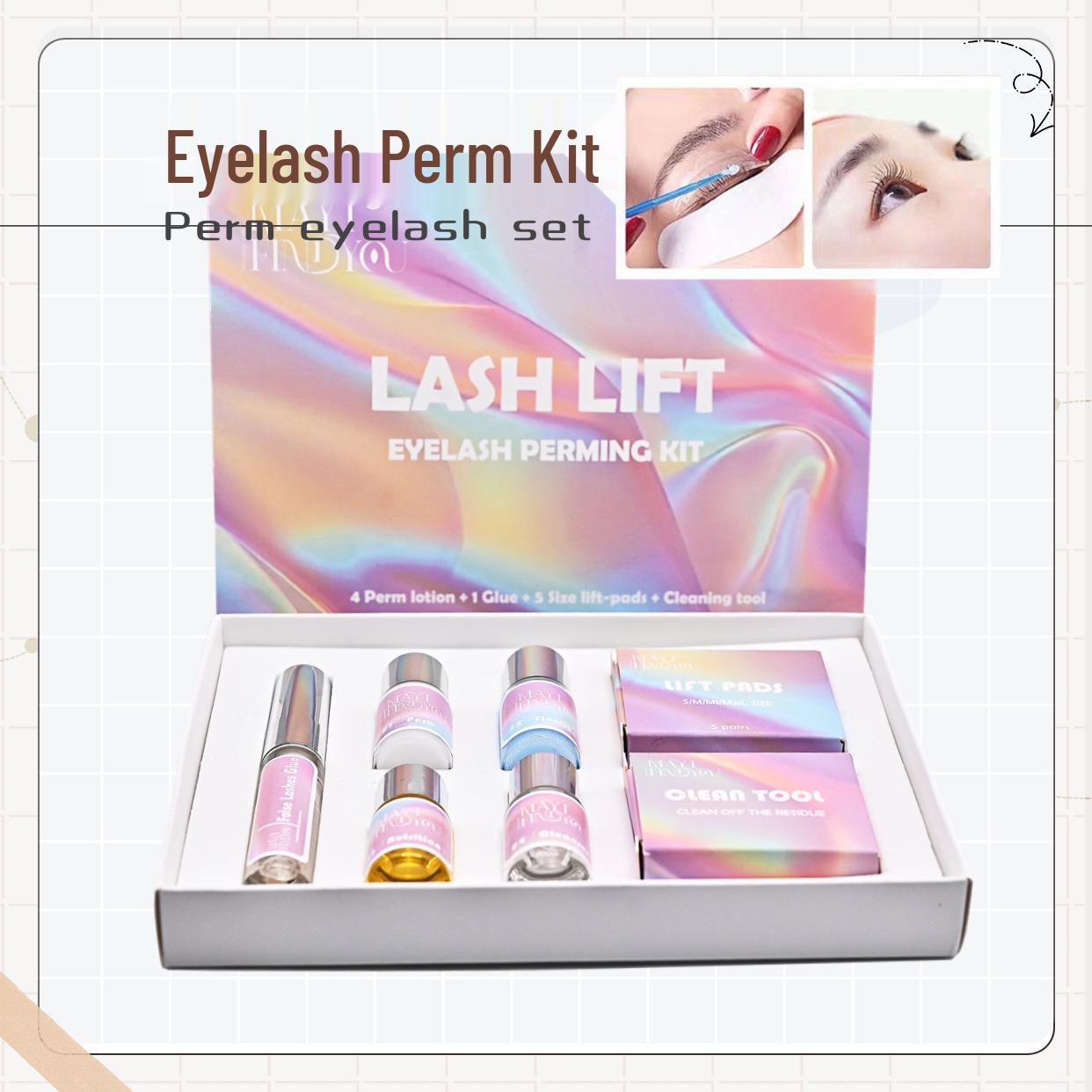 

LashLift Keratin Perming Kit: Long-Lasting Curl Eyelash Set with Perming Glue Potion