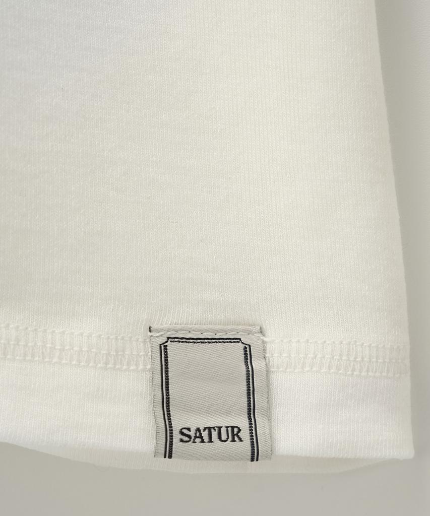 Seteo (W) Cross Turtleneck Long Sleeve White