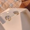 Non Piercing Magnetic Stud Earrings Round Inlaid Zircon Clip On Earrings Gauges Fashion Stud Earrings for Women Girls