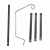 Outdoor Ultralight Lamp Base Aluminum Alloy Hanging Lamp Triangular Stand Folding Tripod Light Holder for Hiking Caping Picnic
